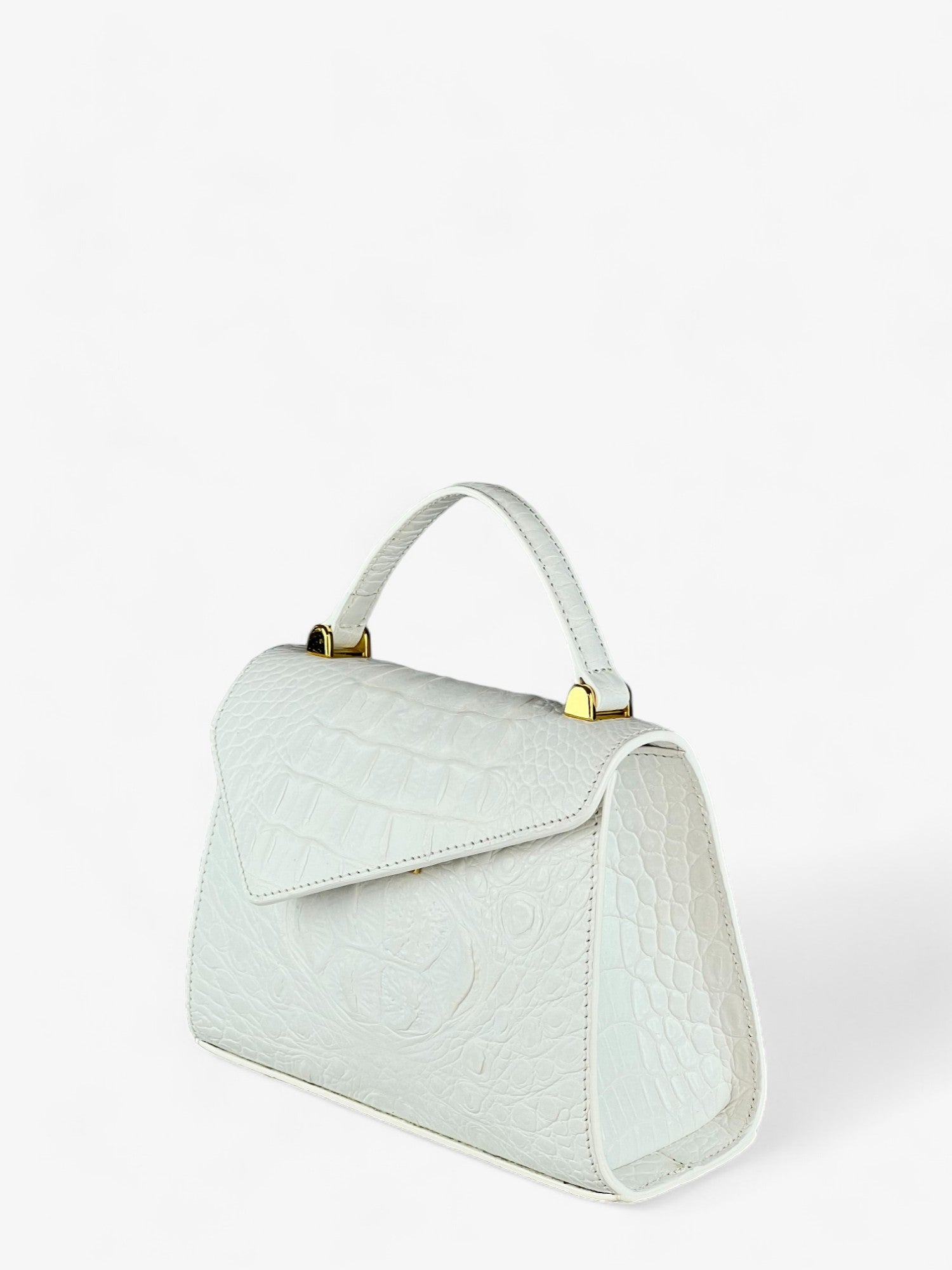 Bag Gloria S Croco White Limited Edition