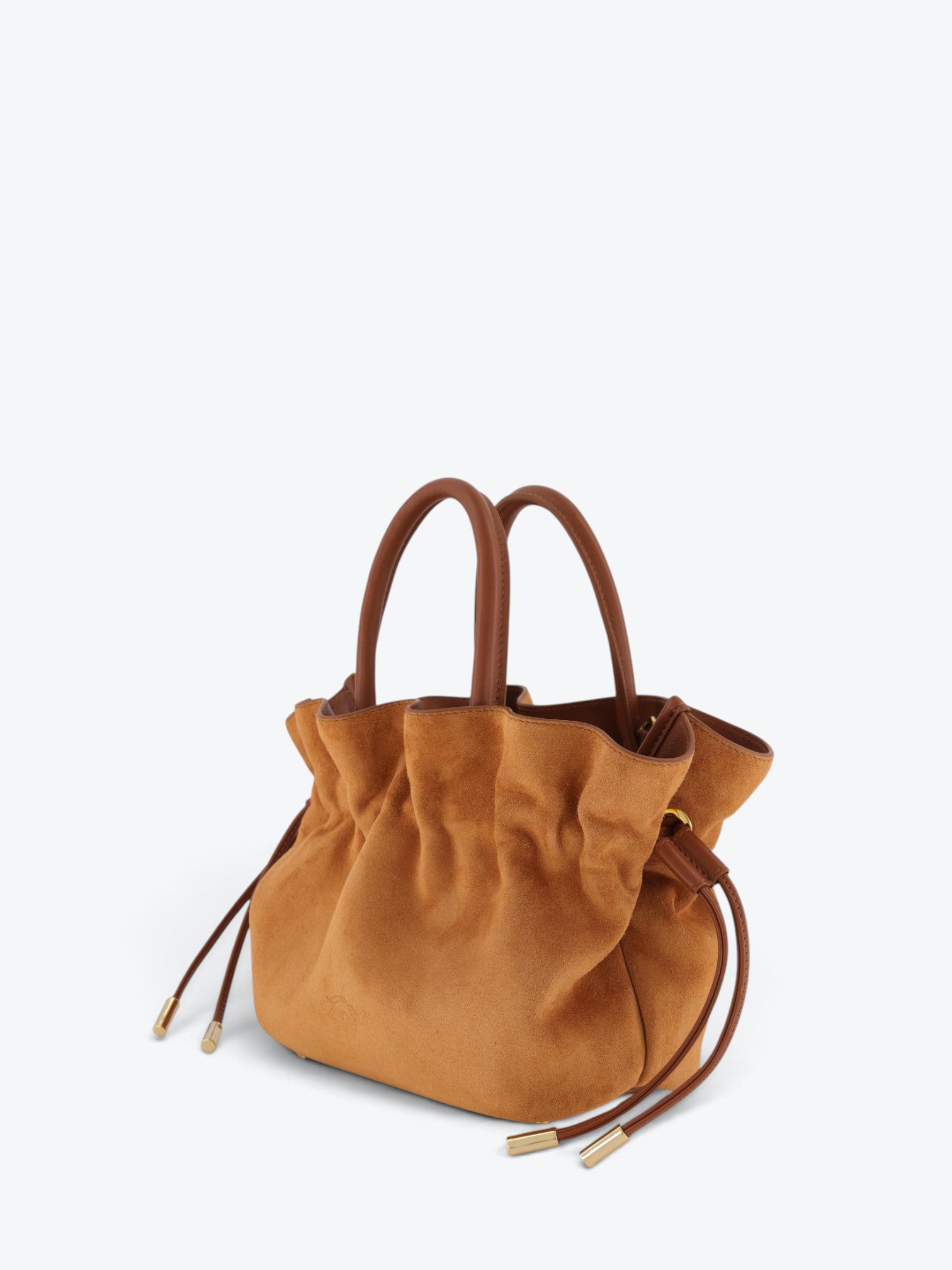 Geantă Noor XS Velour Cognac
