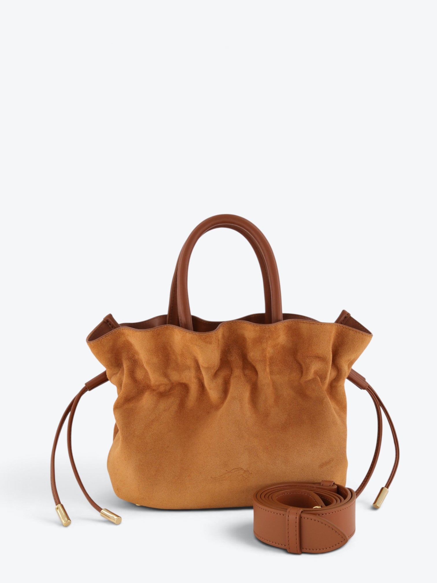 Geantă Noor XS Velour Cognac