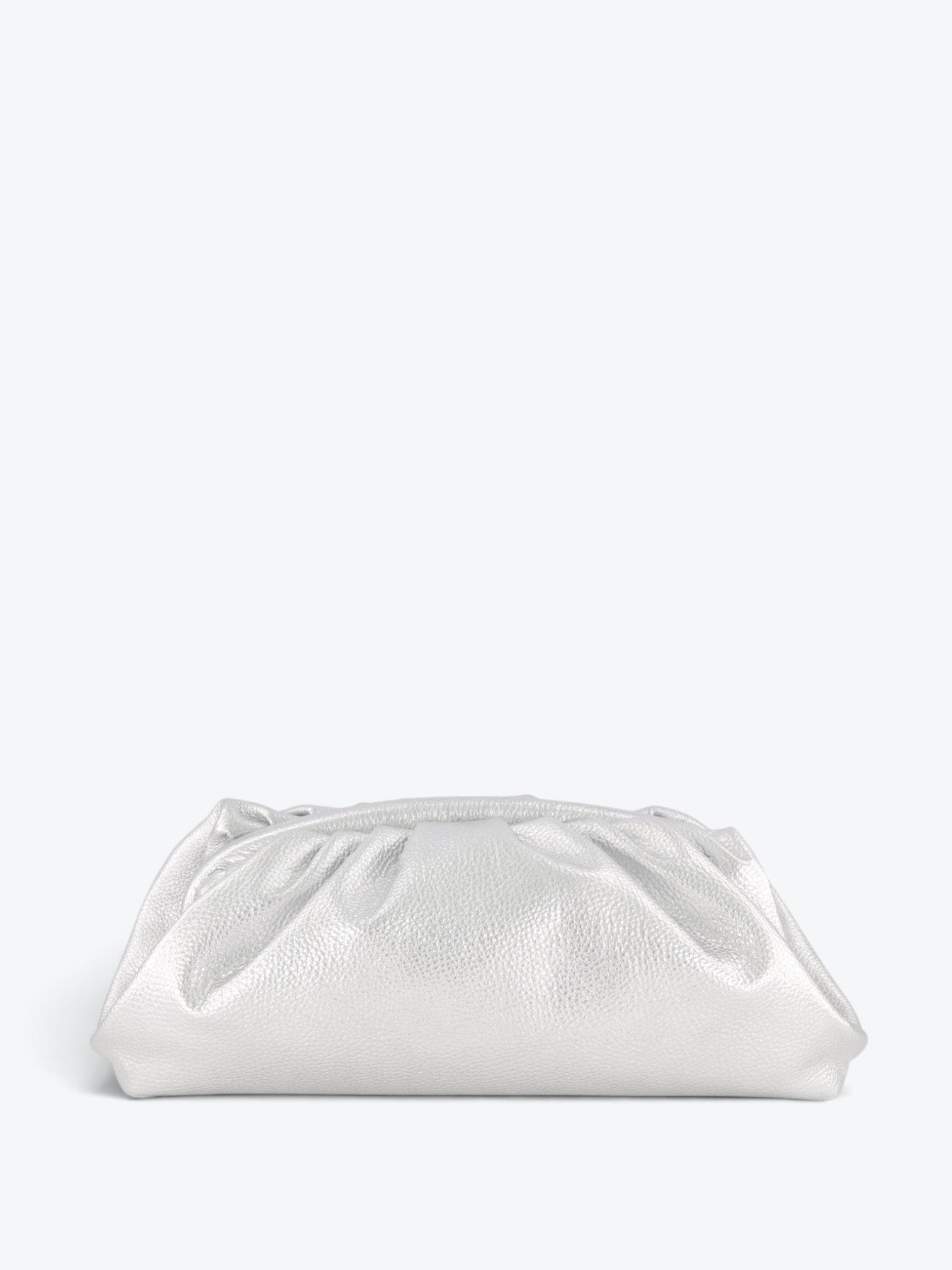 Eva L Silver Clutch