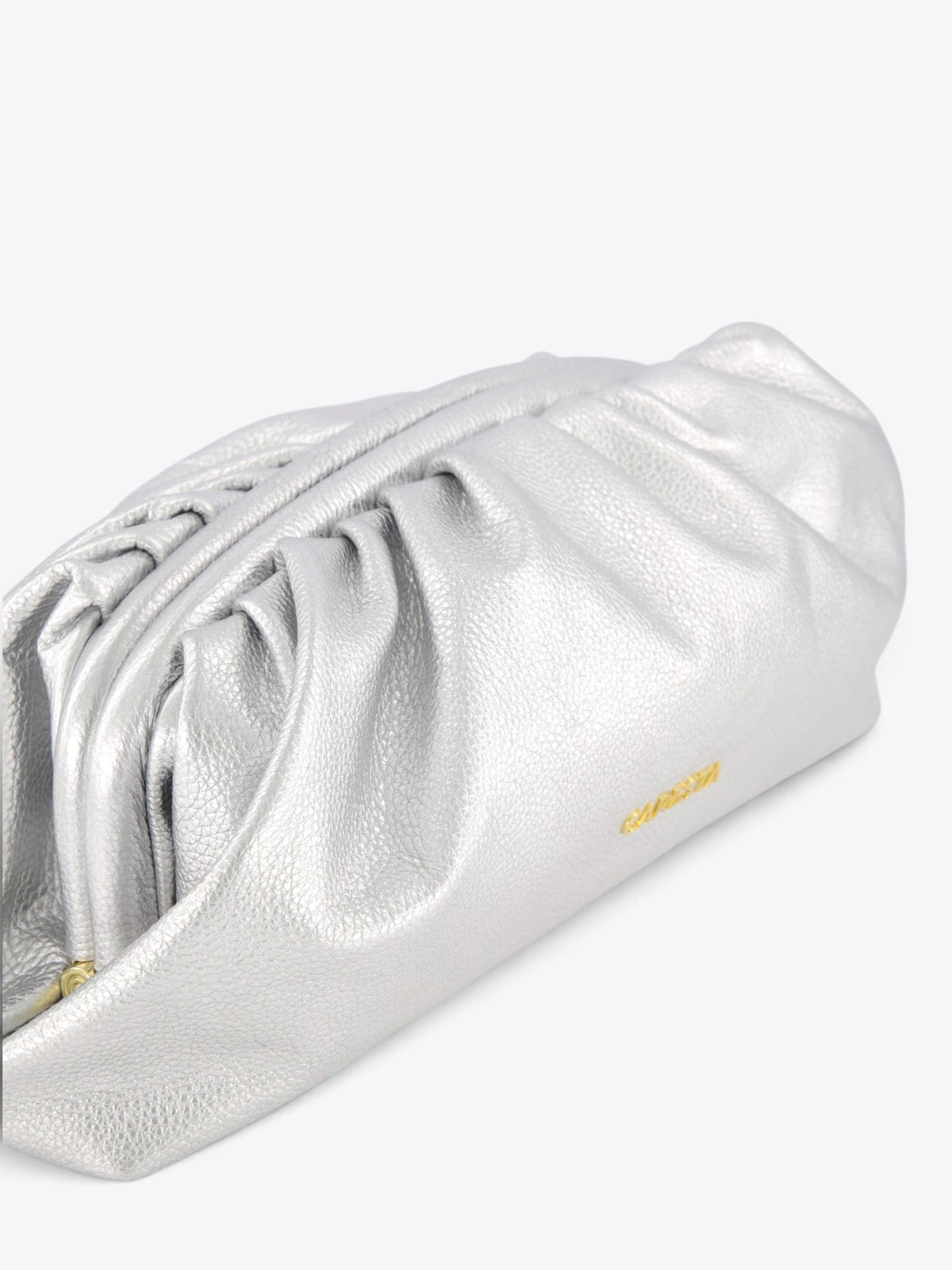 Eva L Silver Clutch