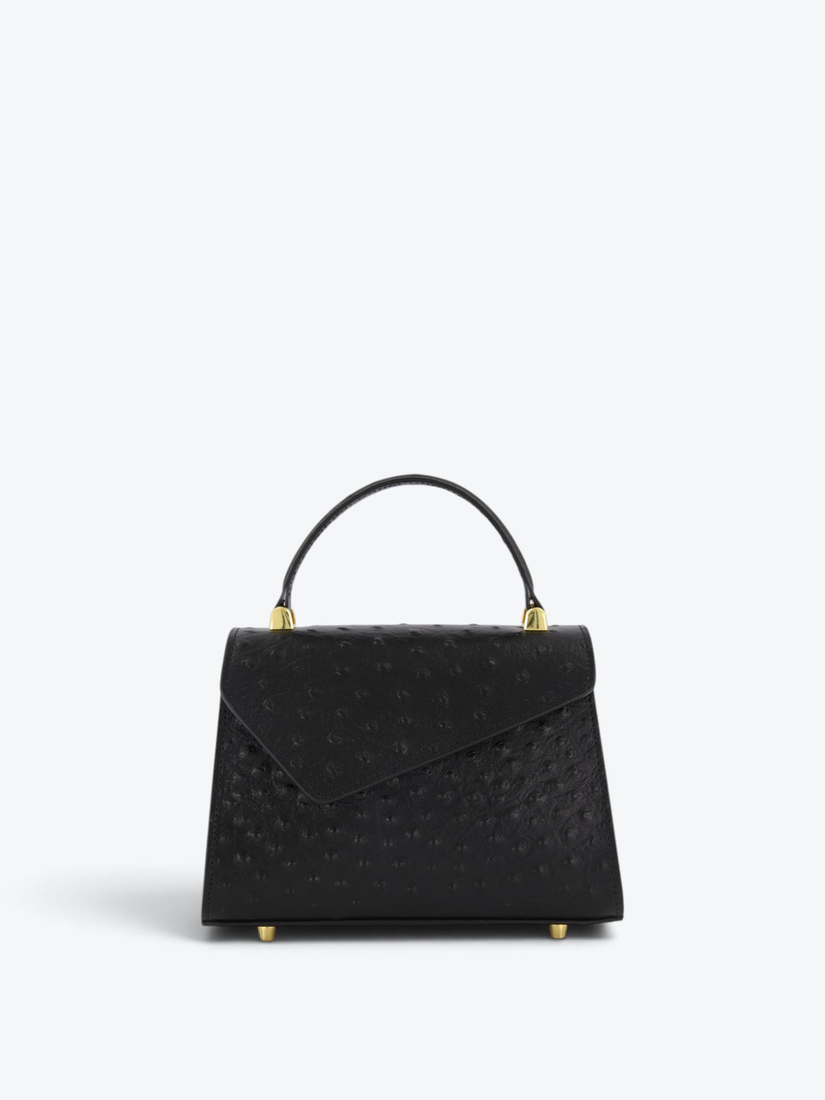 Gloria S Ostrich Black Bag