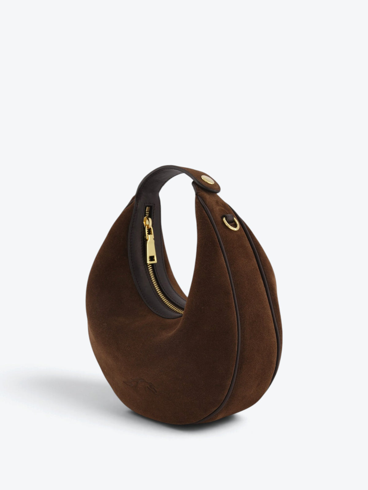 Paris M Velour Ciocolate Bag