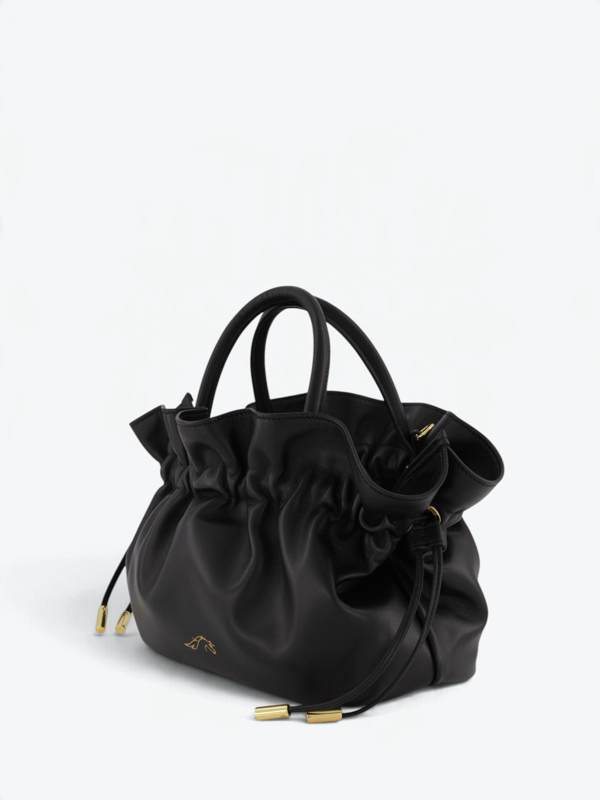 Noor S Black Nappa Bag