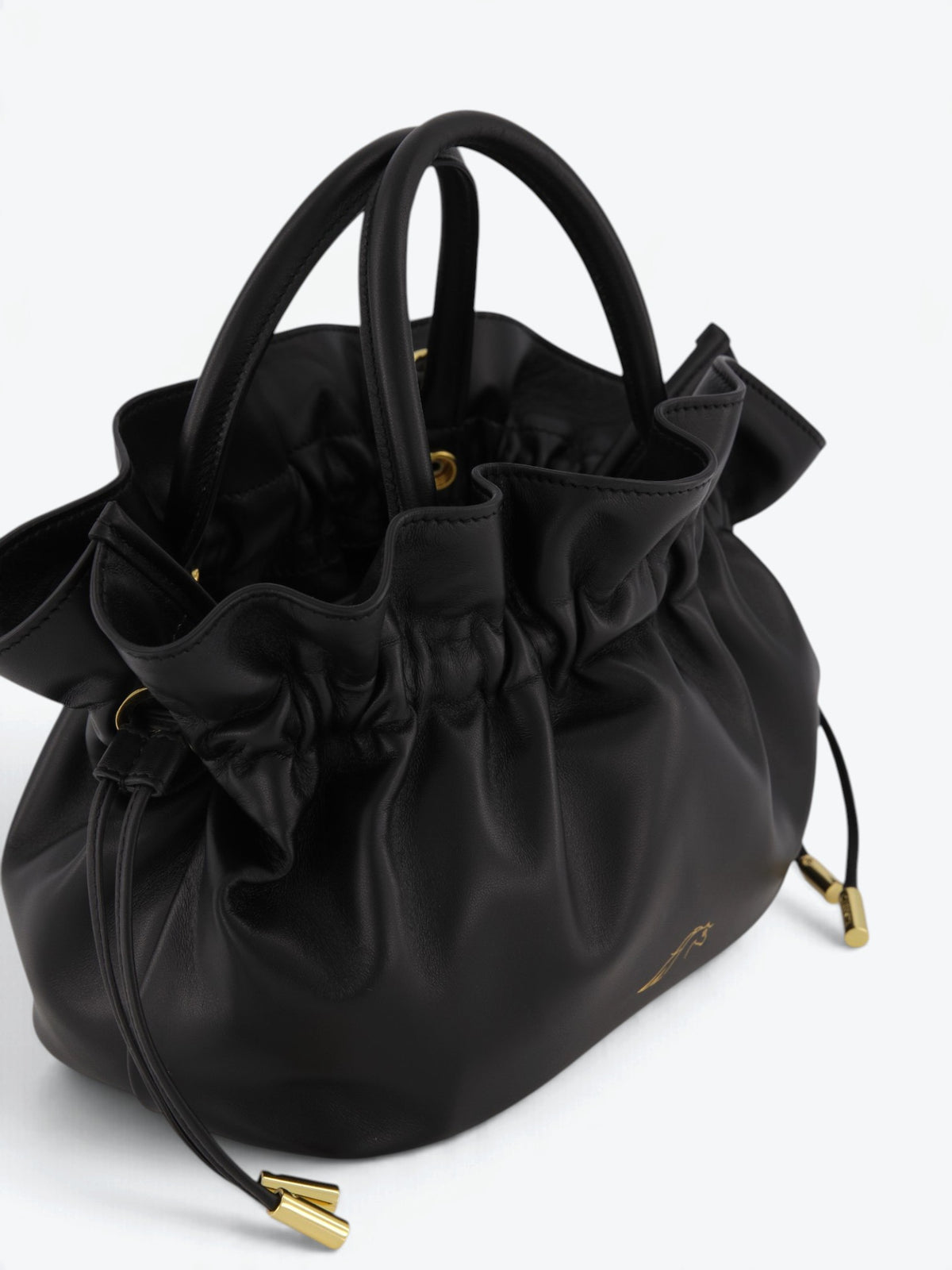 Noor S Black Nappa Bag