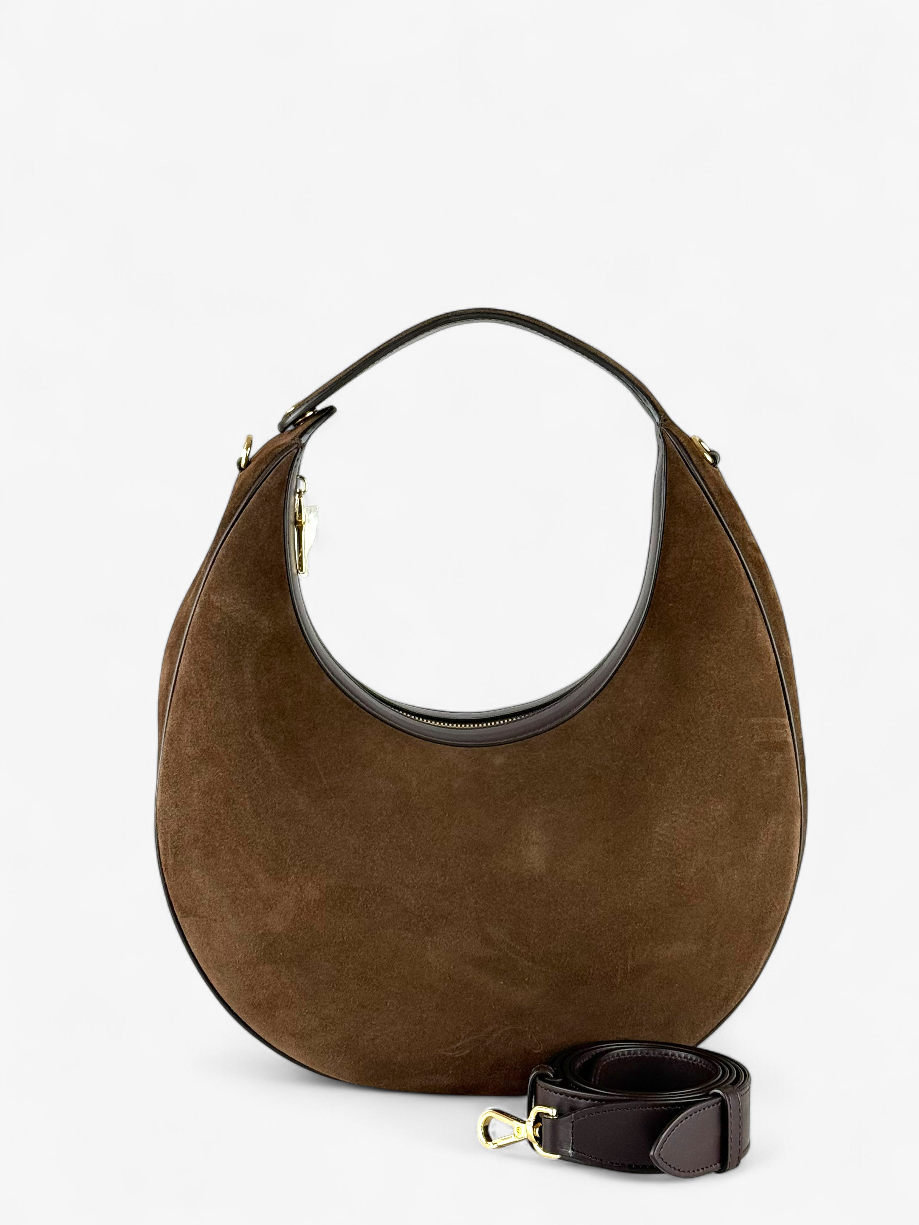 Geantă Paris L Velour Ciocolate