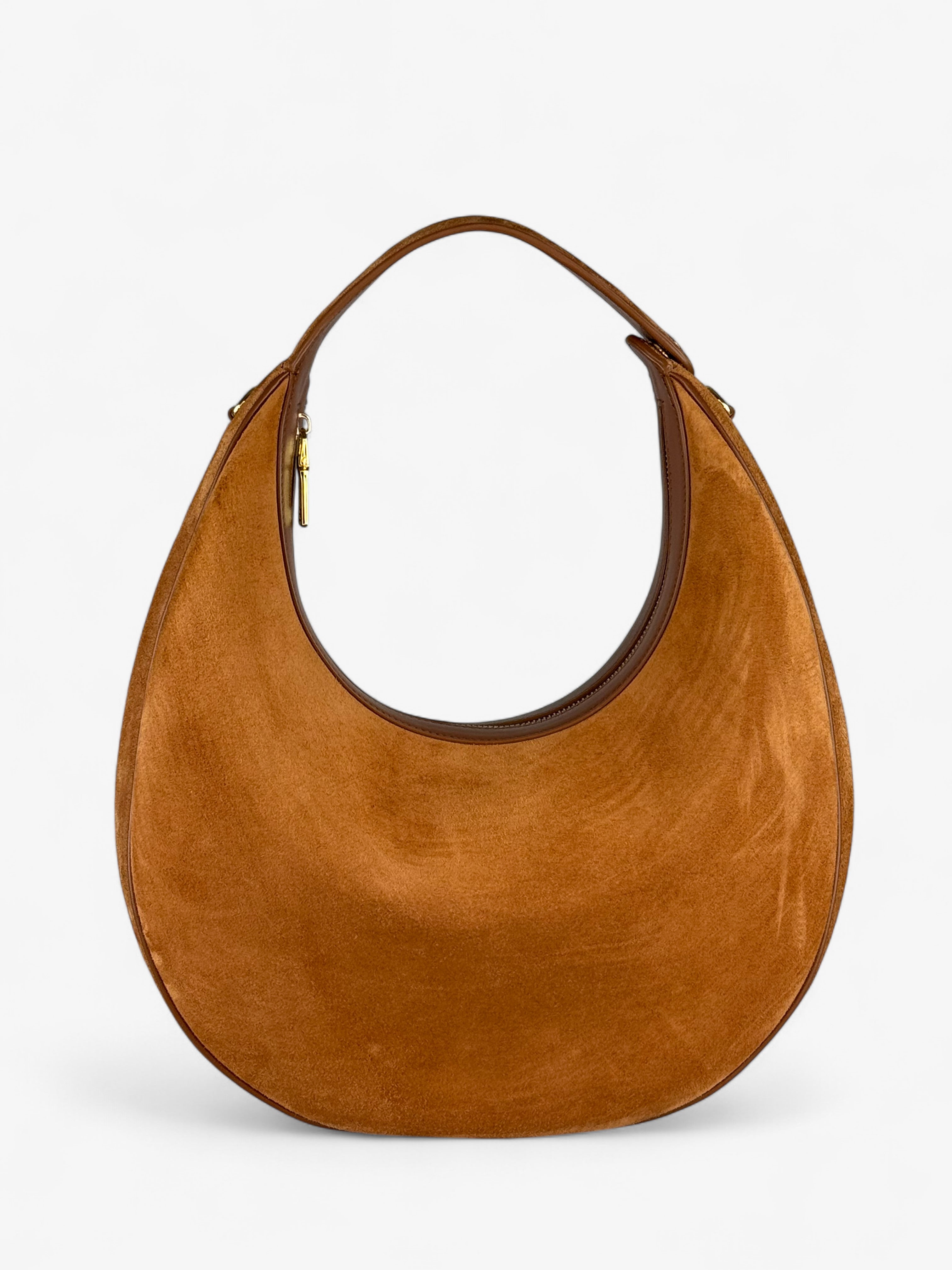 Geantă Paris L Velour Cognac