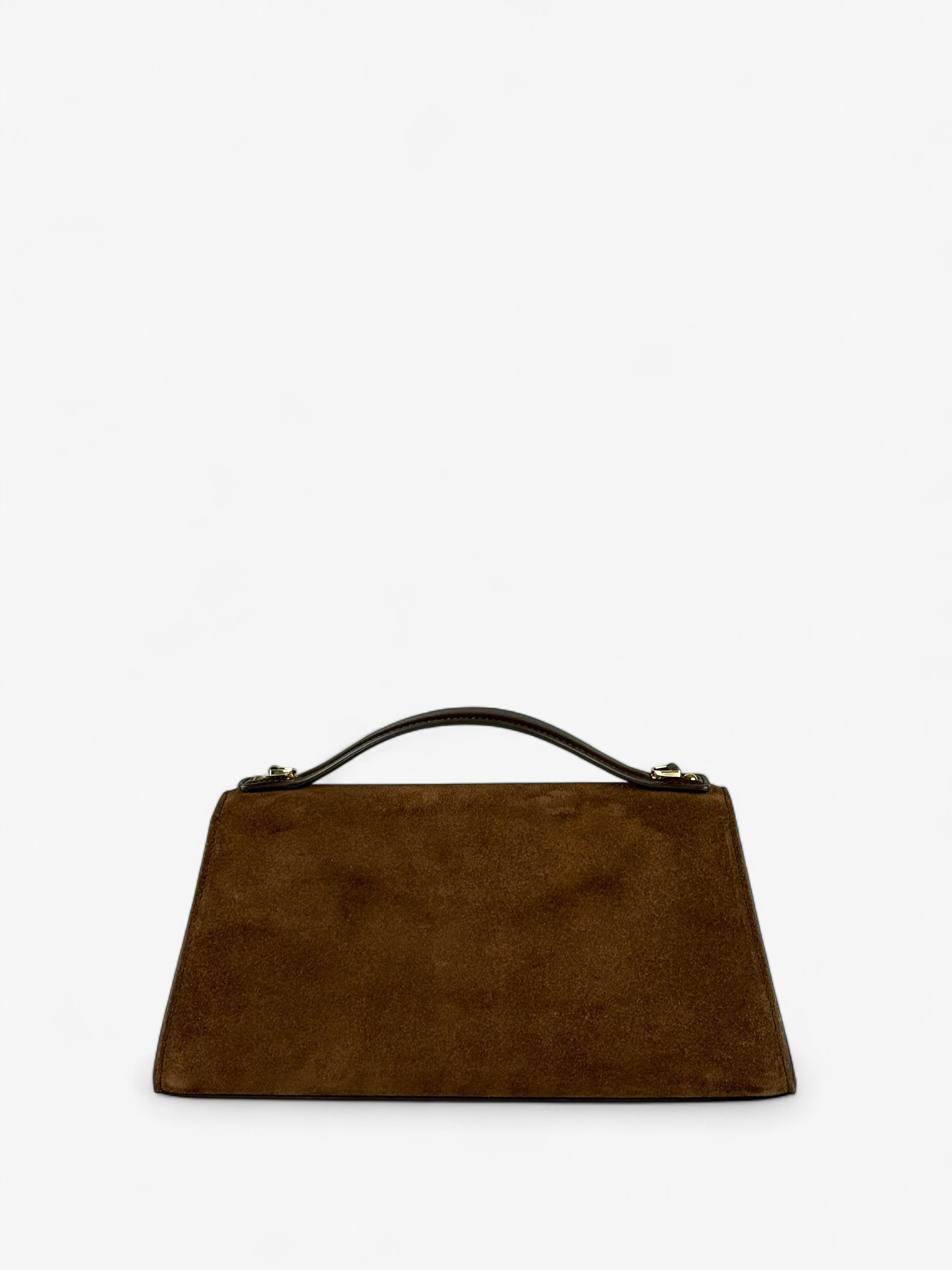 Theodora M Velour Ciocolate Bag