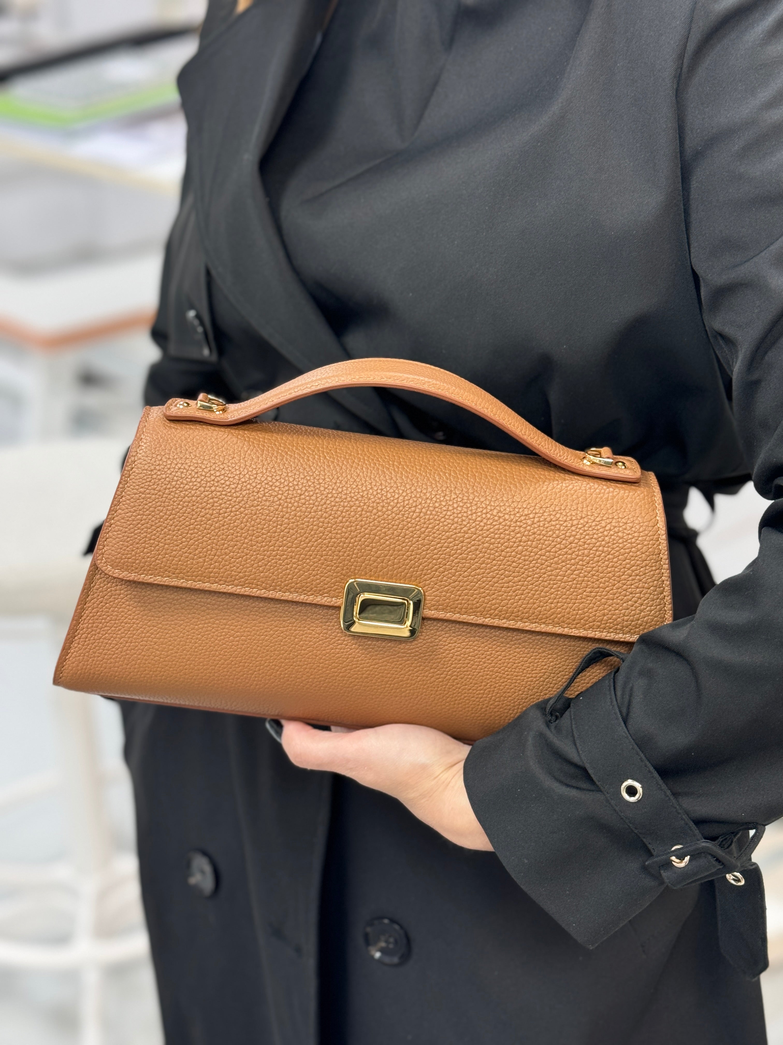 Theodora M Cognac Bag